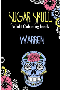 Warren Sugar Skull, Adult Coloring Book