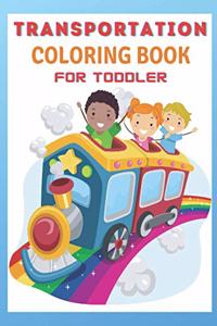 Transportation Coloring Book For Toddlers