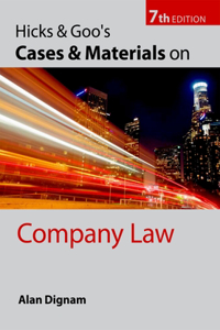 Hicks & Goo's Cases and Materials on Company Law