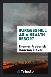 Burgess Hill as a Health Resort