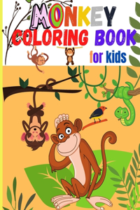 Monkey Coloring Book for Kids