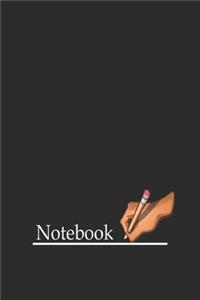 Notebook. (two column lined Notebook - (6x9 inches) - 120 Pages - Black Cover