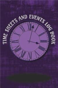 Time Sheets and Events Log Book