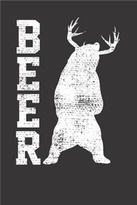 Bear Grizzly Beer Drinker Notebook Journal