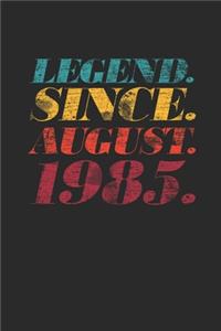 Legend Since August 1985