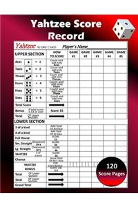 Yahtzee Score Record