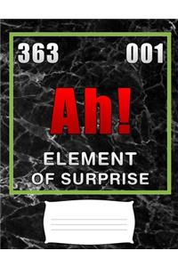 Ah! element of surprise