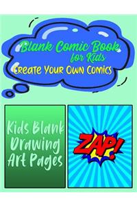 Blank Comic Book For Kids, Create Your Own Comics
