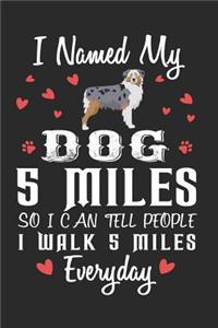 I Named My Dog 5 Miles So I Can Tell People I Walk 5 Miles Everyday