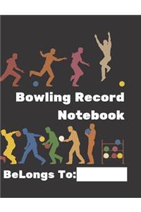 Bowling Record Notebook
