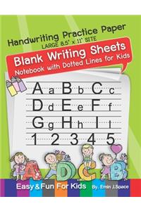Handwriting Practice Paper Blank Writing Sheets