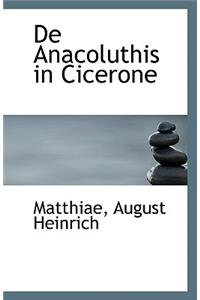 de Anacoluthis in Cicerone