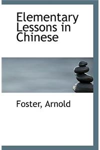 Elementary Lessons in Chinese