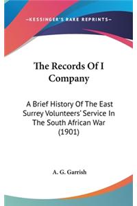 The Records of I Company