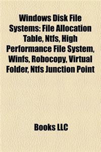 Windows Disk File Systems