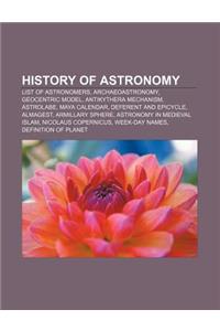 History of Astronomy