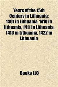 Years of the 15th Century in Lithuania