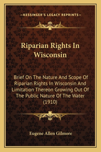 Riparian Rights In Wisconsin