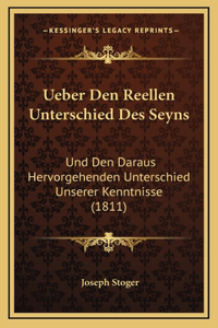 Ueber Den Reellen Unterschied Des Seyns