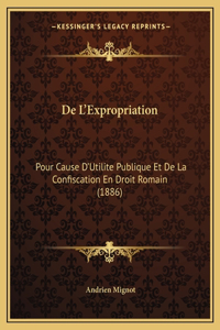 De L'Expropriation