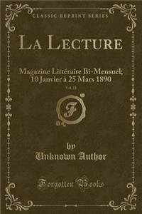 La Lecture, Vol. 11