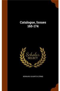 Catalogue, Issues 165-174