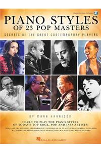 Piano Styles of 23 Pop Masters - Secrets of the Great Contemporary Players (Book/Online Audio)