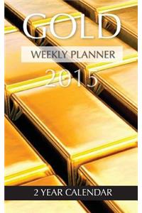 Gold Weekly Planner 2015