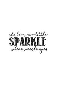 She leaves a little sparkle, Notebook, Diary, Small Journal Series, 150P, 5