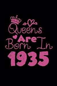 Queens Are Born In 1935 Notebook