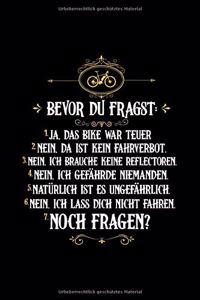 BEVOR DU FRAGST E-BIKE Notizbuch