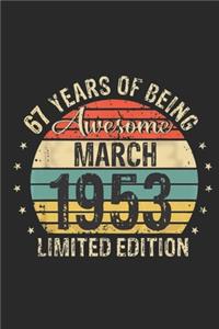 Born March 1953 Limited Edition Bday Gifts