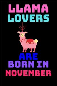 llama lovers are born in november