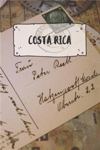 Costa Rica: Ruled Travel Diary Notebook or Journey Journal - Lined Trip Pocketbook for Men and Women with Lines