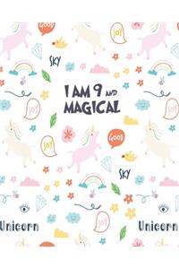 unicorn journal i am 9 and magical