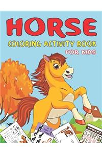 Horse Coloring Activity Book for Kids