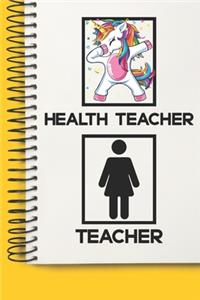 Health Teacher Awesome unicorn Tutor Gift For Best Health Teacher A beautiful personalized