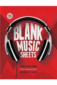 Blank Music Sheets