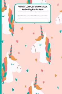 PRIMARY COMPOSITION NOTEBOOK Handwriting Practice Paper