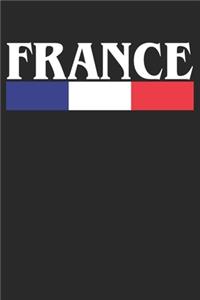 Notebook: France Dot Grid 6x9 120 Pages