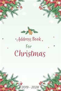Address Book For Christmas 2019-2028