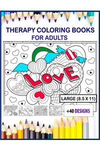 therapy coloring books for adults large print