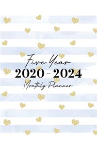 2020-2024 Five Year Monthly Planner