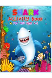Shark Activity Book For Kids Ages 4-8