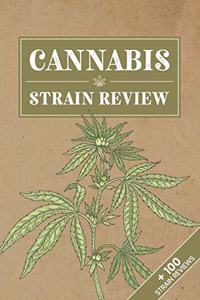 Cannabis Marijuana Weed Strain Review Log Book Journal Notebook - Handdrawn Vintage Plant