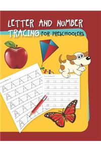 Letter and Number Tracing: Preschool Practice Handwriting Workbook, Kindergarten, Ages 3-5