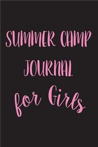 Summer Camp Journal For Girls