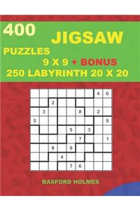 400 JIGSAW puzzles 9 x 9 + BONUS 250 LABYRINTH 20 x 20