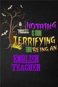 Funny English Teacher Notebook Halloween Journal