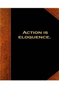 Shakespeare Quote Action Is Eloquence School Composition Book 130 Pages